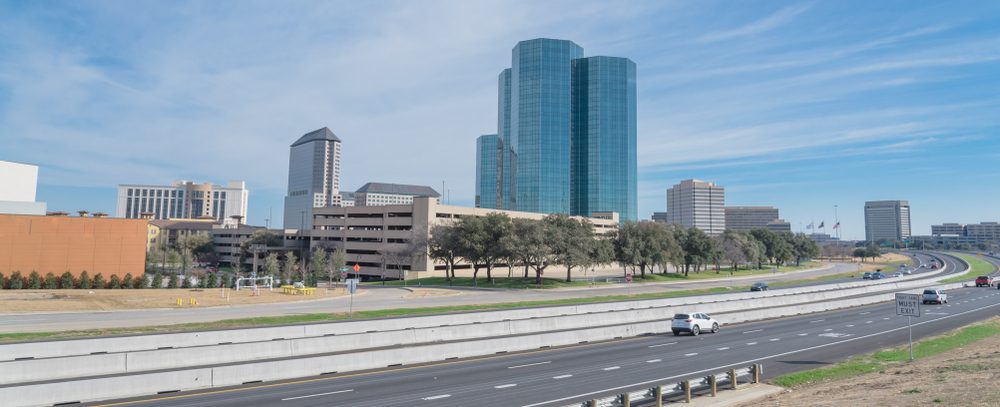 Irving skyline during the day